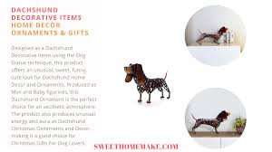 Dachshund And Sausage Dog Statue Ornament Decor Gifts For Dog Lovers Dog Statue Dog Gifts Dog Lover Gifts