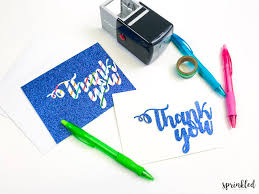 Just click on the text or photo to see how to make it with step by step instructions! How To Make Thank You Cards Using Your Cricut Machine