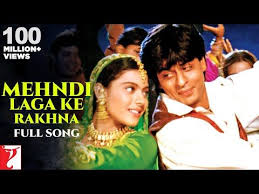 Mehndi Laga Ke Rakhna Dilwale Dulhania Le Jayenge Shah Rukh Khan Kajol Wedding Song Youtube Di 2020 Lagu