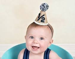 Neutral 1/2 Birthday Hat