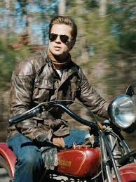 Account Suspended Brad Pitt Leather Jacket Men Black Leather Jacket Men