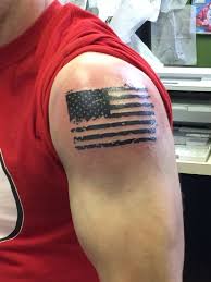 Black Ink American Flag Tattoo On Shoulder Tattoo Ideas American Flag Tattoo Tattoos For Guys Flag Tattoo