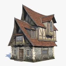 Stock Game Low Poly 3d Model Of Fantasy Medieval House Http Www Turbosquid Com Fullpreview Index Cfm Id 10574 Avec Images Maison Dessin Dessin Architecture Maison Sims