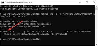 How To Tell Which Process Is Locking Or Using A File In Windows 11/10?