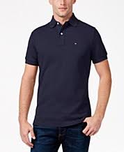 Tommy Hilfiger Blue Mens Polo Shirts - Macy's