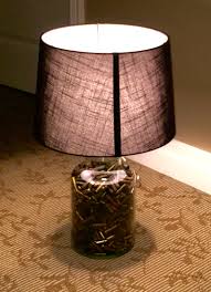 Cool Glass Lamp Filled With Empty Bullet Shell Casings Great For The Man Cave Or Bachelor Pad Bullet Shell Bullet Crafts Bullet Casing Crafts