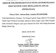 PERUBAHAN WARNA BASIS GIGI TIRUAN RESIN AKRILIK POLIMERISASI ...