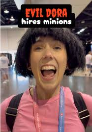 Dora Cosplay under Sink