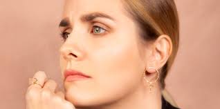 Feminist earrings in 18k Gold