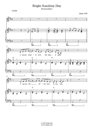 Bjoern jimmy tones and i cover. Singer Sheet Music Cool Runnings I Can See Clearly Now With Piano Score Intermediate Level Cliff