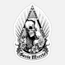 By santa muerte un diseño que realize pensando en ti, espero sea de tu agrado. Santa Muerte Sticker Spreadshirt