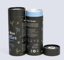 Firstsail Easy Tear Open End Aluminium Foil Peel off Lid Black Paper Tube  Container Food Grading Foil for Tea Bag Packaging in a Box