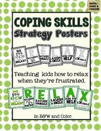 Relax With Coping Skills Posters During Times Of Frustration Coping Skills Teaching Social Skills Groups