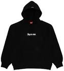SUPREME BOX LOGO HOODED SWEATSHIRT FW24 BLACK