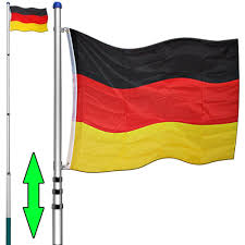 Teleskop Fahnenmast 6 30m Aluminium Flaggenmast Mast Flagge Inkl Deutschlandfahne Und Bodenhulse Amazon De Garten Http Fahnenmasten Deutschland Fahne Fahnen