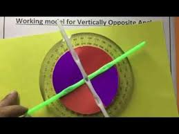 Working Model Vertically Opposite Angles Ideal Maths Lab With Models And Projects Youtube Math Lab Math Models Angles Math