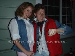 Emmet brown didn't stop there as the duo kept on traveling to the past and the future. Homemade Marty Mcfly And Jennifer Parker Couple Costume