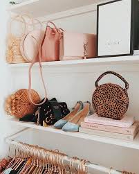 Pretty Autumn Tones Having A Bit Of A Wardrobe Reorganise This Morning And It Feels Good Bag Display Handbag Display Dressing Room Design