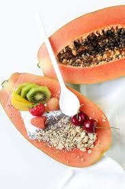 Papaya Breakfast Bowls Recipe Food Yogurt And Granola Breakfast Bowls