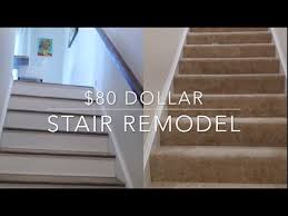 What color to paint trim on stairs (bottom of stairs). 80 Stairs Makeover Diy Youtube