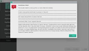 Virtual clone drive install : Failed To Create Partition Installation Boot Manjaro Linux Forum