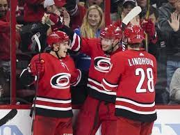 Teuvo Teravainen Records Natural Hat Trick In Hurricanes Win Over Stars Hurricane Hurricanes Hockey Records