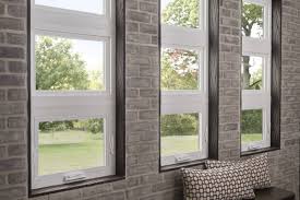 Awning windows are hinged at the top and swing out from the bottom, gliding open and shut with the turn of a handle. Awning Windows Simonton Windows Doors