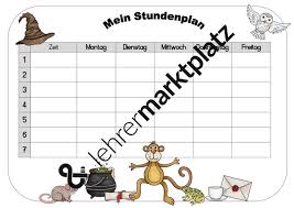 Stundenplan Blanko Affe Harry Potter Unterrichtsmaterial Im Fach Fachubergreifendes Stundenplan Lehrmaterial Neues Schuljahr