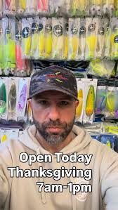 We will be open today from 7 AM to 1 PM returning to normal hours this  weekend from 7 AM to 7 PM #Tyalure #tacklepusher #tyalurecustoms  #thanksgiving