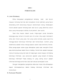 Analisis peninjauan lapangan telekomunikasi adalah teknik pengiriman atau penyampaian informasi dari satu tempat ke tempat lain, contohnya seperti telepon. Makalah Etika Dalam Penggunaan Tik