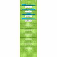 Teacher Created Resources 10 Pocket Polka Dot File Storage