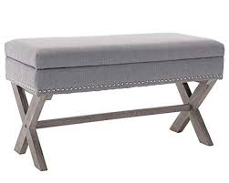 Shop wayfair for all the best bedroom benches. Fabric Storage Bedroom Bench Seat For End Of Bed Upholstered 36 Inch Entryway Bench With X Shaped Wood Legs For Living Room Or Hallway Gray Buy Online In Colombia At Desertcart Co Productid