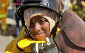 Teen Girls Enjoy Dekalb County Fire Rescue Firefighter Weekend