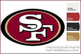 Football Season Mancave Paint Ideas San Francisco 49ers 49ers Logos