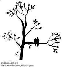 Bird On Tree Drawing Image Result For Simplified Two Birds In Tree Drawing Silhouette Modern Silhouette Clip Art Tree Silhouette Silhouette Images