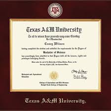 Texas A M University Diploma Frame Excelsior Graduation Gift University Diploma Diploma Frame Diploma