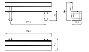 Banc Public En Bois Traite Commandez Sur Techni Contact Banc Urbain