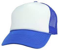 Amazon Com Blank Hat Two Tone Summer Mesh Cap In Royal Blue And White Trucker Hat Clothing Trendy Hat Mesh Cap Hat Summer