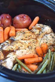 Ingredients 4 Boneless Skinless Chicken Breasts 1 Pound Red Potatoes Halved 1 Pound Baby Carrots 1 Pound Gr Crockpot Dinner Honey Garlic Chicken Pot Recipes