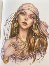 Christine Karron Wildflower Folk ✏️ Polychromos