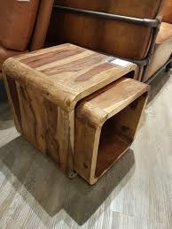 Sheesham Wood Cube Sidetable Sheesham Wood Furniture Sheesham Wood Wood Furniture