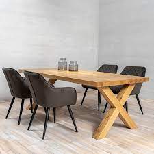 Fashionable and contemporary dining table in your dining room! Oak Dining Table With Wooden Legs X Shape Buy Wooden Dining Table Modern Dining Tables Oak Table Product On Alibaba Com