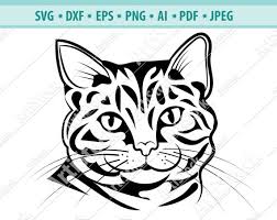 Download Cat Svg File Stylized Cat Silhouette Svg Png Dfx Cat Etsy