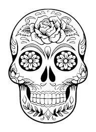 You also see many sugar skulls there. Skull Sugar Skull Tattoo Skull Coloring Pages Sugar Skull Drawing Skulls Drawing