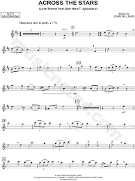 When we hear saxophone, jazz is often the first musical style that comes to mind. Across The Stars Alto Saxophone From Star Wars Episode Ii Attack Of The Clones Sheet Music Alto Saxophone Solo In B Minor Download Print Sku Mn0103453
