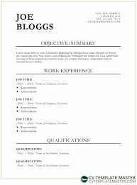 Formatting your cv properly is necessary to make your document professional. Bold Black Cv Template Cv Template Master