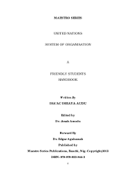 Maybe you would like to learn more about one of these? Pdf United Nations System Of Organizations A Freindly Students Handbook Isaac Ishaya Academia Edu