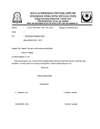 Organisasi siswa intra sekolah (osis) sma negeri 6 jl. Contoh Surat Osis Dunia Belajar