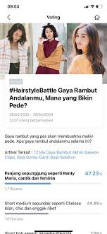 Read the latest writing about potong rambut. Hairstylebattle Rambut Aktris Indonesia Rambut Panjang Ranty Maria Jadi Favorit Line Today Line Today
