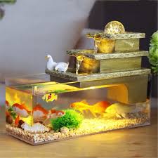 New users enjoy 60% off. Christmas Gift Indoor Home Decoration Water Feature Rectangle Rolling Ball Fountain Waterfall Cascade Aquarium Fish Tank Kit Aquariums Tanks Aliexpress